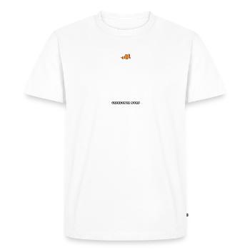OBV – Perpignan et le Castillet - T-shirt Premium bio Homme - blanc - Devant - Nico (187cm)