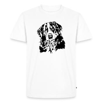 BERNER SENNENHUND Portrait de chien des chiens de Wilsign - T-shirt Premium bio Homme - blanc - Devant - Nico (187cm)