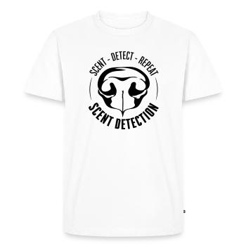 SCENT DETECTION Dog Training Dogs Search Dogs - Men's Premium Organic T-Shirt - white - Front - Nico (187cm)