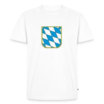 by_signet_schrift - T-shirt Premium bio Homme - blanc - Devant - Nico (187cm)