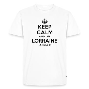 keep calm and let lorraine handle it - Men's Premium Organic T-Shirt - white - Front - Nico (187cm)