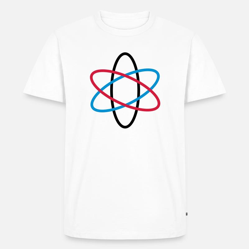 atom_neutron_02 - T-shirt Premium bio Homme - blanc