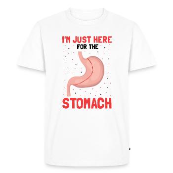 Conception de pontage gastrique et de pontage gastrique - T-shirt Premium bio Homme - blanc - Devant - Nico (187cm)