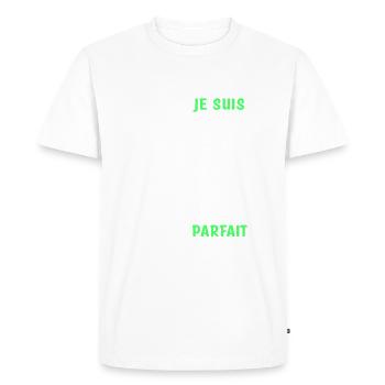 40 ans anniversaire - T-shirt Premium bio Homme - blanc - Devant - Nico (187cm)