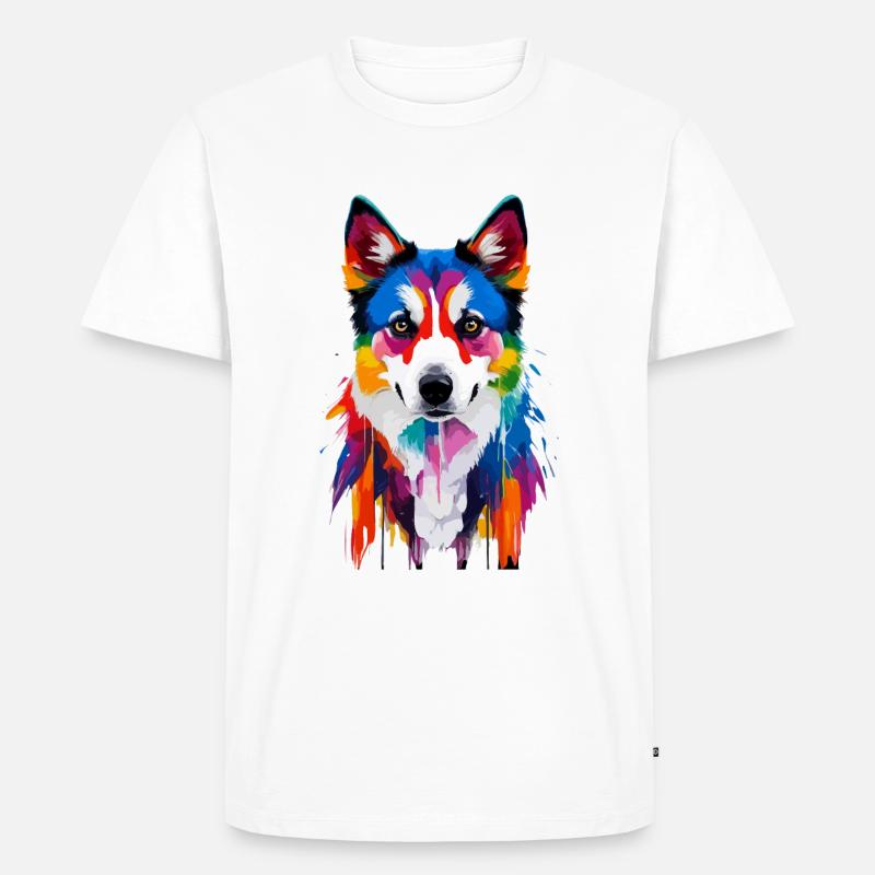 Alaskan Klee Kai - Männer Premium Bio T-Shirt - Weiß