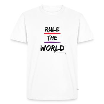 Gouverner le monde - T-shirt Premium bio Homme - blanc - Devant - Nico (187cm)
