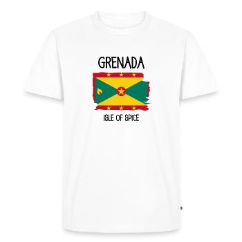 Grenade - Saint George ́s - Caraïbes - Antilles - T-shirt Premium bio Homme - blanc - Devant - Nico (187cm)