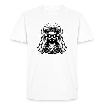 Modern Jesus - Men's Premium Organic T-Shirt - white - Front - Nico (187cm)