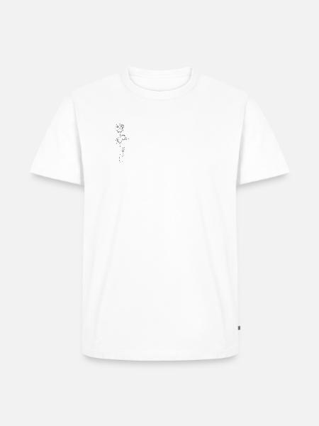 Stoff-Vibe-Logo - Männer Premium Bio T-Shirt - Weiß