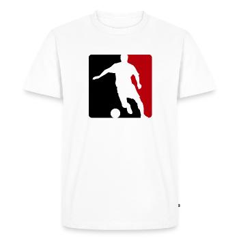 Footballeur - T-shirt Premium bio Homme - blanc - Devant - Nico (187cm)