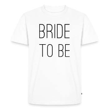 BRAUT - bride to be - Men's Premium Organic T-Shirt - white - Front - Nico (187cm)