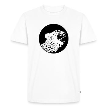 Leopard (1c) - T-shirt Premium bio Homme - blanc - Devant - Nico (187cm)