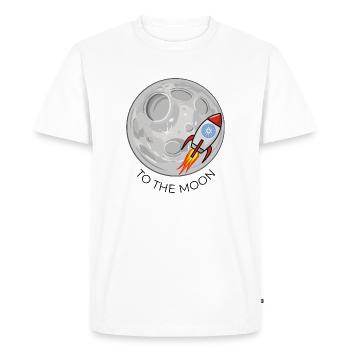 Ada Cardano sur la Lune! - T-shirt Premium bio Homme - blanc - Devant - Nico (187cm)
