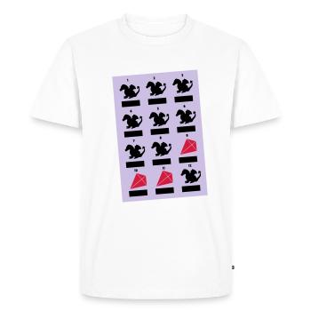 Mois du Dragon - T-shirt Premium bio Homme - blanc - Devant - Nico (187cm)