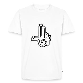 Spiral Tribe Tekno Collective Soundsystem Psychede - Men's Premium Organic T-Shirt - white - Front - Nico (187cm)