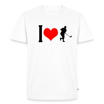 Floorball - T-shirt Premium bio Homme - blanc - Devant - Nico (187cm)