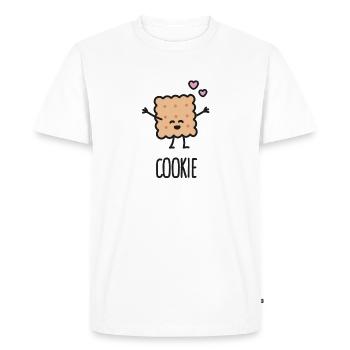 Cookie - Best friends forever (BFF) - T-shirt Premium bio Homme - blanc - Devant - Nico (187cm)