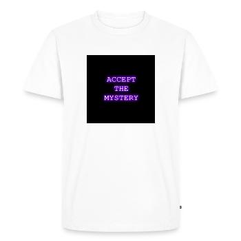 Acceptez le mystère - T-shirt Premium bio Homme - blanc - Devant - Nico (187cm)