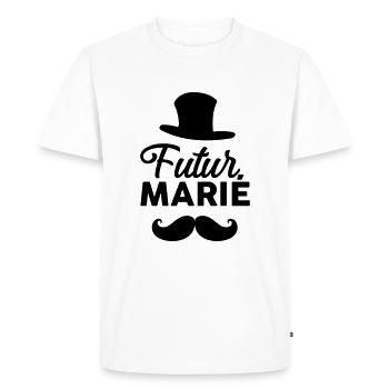 futur marié (enterrement vie de garcon) - T-shirt Premium bio Homme - blanc - Devant - Nico (187cm)
