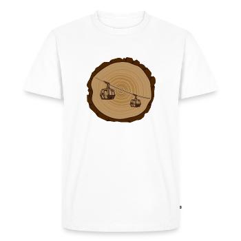 Alpine Mountains Mountain Railway Mountain Goat Mountain Mountain Randonnée - T-shirt Premium bio Homme - blanc - Devant - Nico (187cm)
