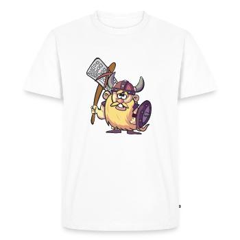 Dutch Viking - Men's Premium Organic T-Shirt - white - Front - Nico (187cm)