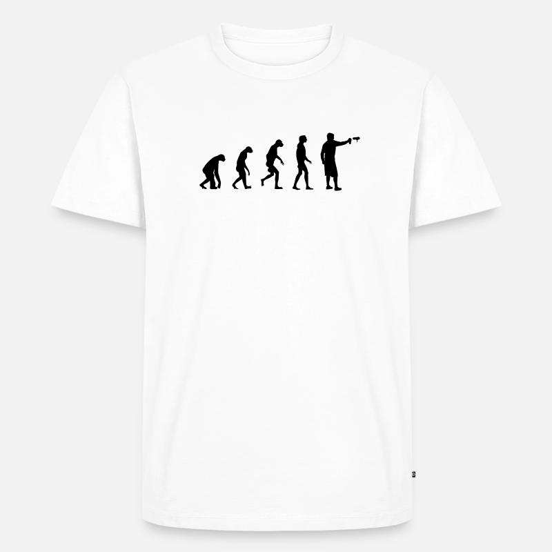 Evolution of Graffiti/ Streetart / Bombing - Männer Premium Bio T-Shirt - Weiß