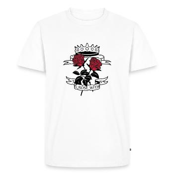 There is no rose.. - T-shirt Premium bio Homme - blanc - Devant - Nico (187cm)
