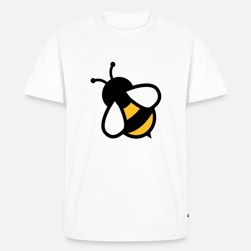 Biene Bee - Männer Premium Bio T-Shirt - Weiß