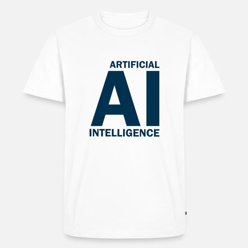 Artificial Intelligence - Artificial Intelligence - Men's Premium Organic T-Shirt - white