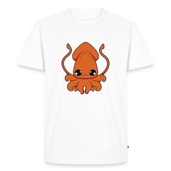 Calamar - T-shirt Premium bio Homme - blanc - Devant - Nico (187cm)