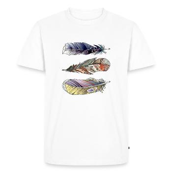 Stylo - T-shirt Premium bio Homme - blanc - Devant - Nico (187cm)
