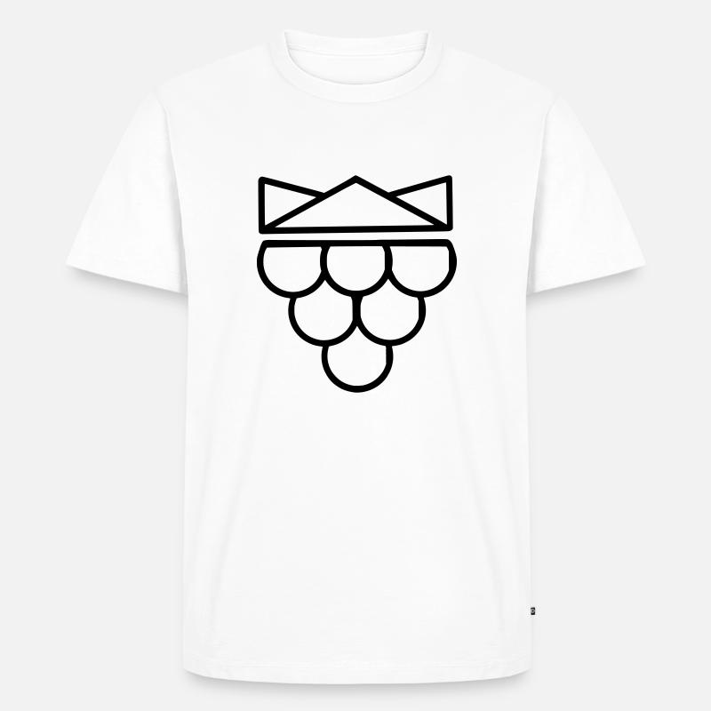 Butterbeere - Männer Premium Bio T-Shirt - Weiß