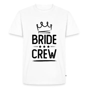 Bride Crew - Men's Premium Organic T-Shirt - white - Front - Nico (187cm)