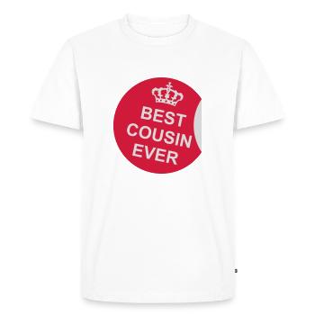best cousin ever quote - Men's Premium Organic T-Shirt - white - Front - Nico (187cm)