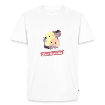 LoveUnbroken - Men's Premium Organic T-Shirt - white - Front - Nico (187cm)
