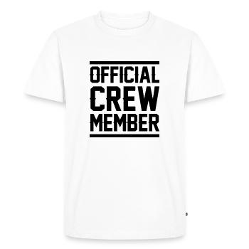 Crew Member - Men's Premium Organic T-Shirt - white - Front - Nico (187cm)