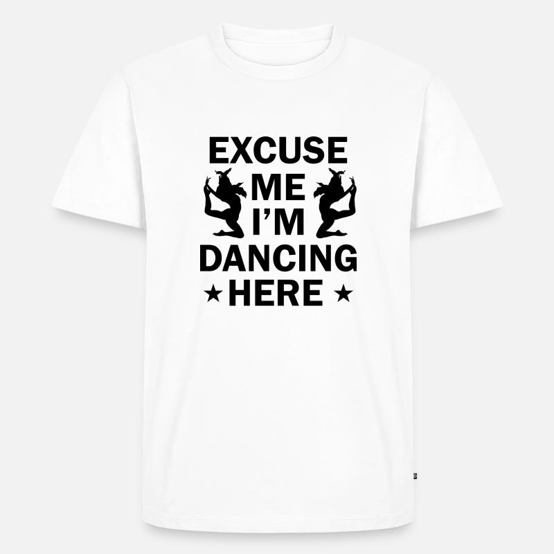 Dancing Dance Music - Männer Premium Bio T-Shirt - Weiß