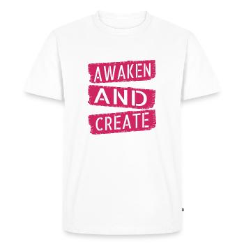 fostering creativity innovative ideas - Men's Premium Organic T-Shirt - white - Front - Nico (187cm)