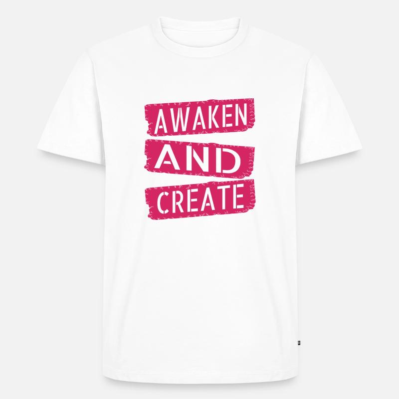 fostering creativity innovative ideas - Männer Premium Bio T-Shirt - Weiß