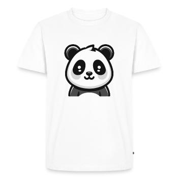 Panda Bear : Thème de dessin animé - T-shirt Premium bio Homme - blanc - Devant - Nico (187cm)