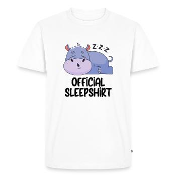 Drôle de dicton photo humour drôle idée idée cadeau - T-shirt Premium bio Homme - blanc - Devant - Nico (187cm)