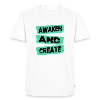 Continuous Innovation Enlightenment - Men's Premium Organic T-Shirt - white - Front - Nico (187cm)