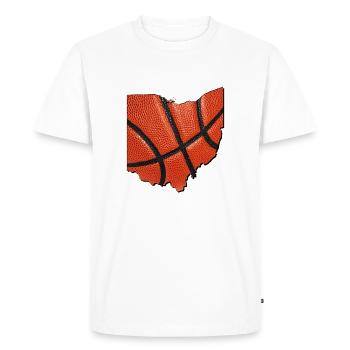 Ohio (United States) | real basketball | Map - Men's Premium Organic T-Shirt - white - Front - Nico (187cm)