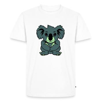 Koala Bear Comic Animal - Men's Premium Organic T-Shirt - white - Front - Nico (187cm)