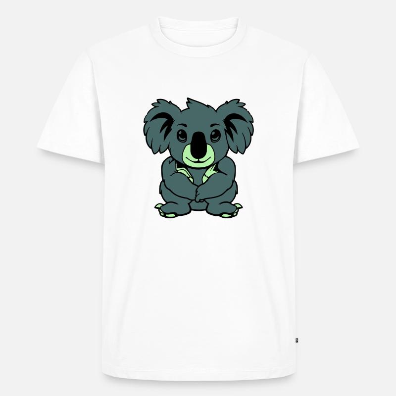 koalabär comic tier - Männer Premium Bio T-Shirt - Weiß