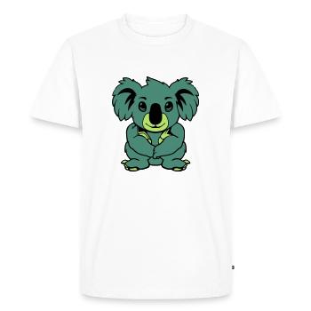 Koala Bear Comic Animal - Men's Premium Organic T-Shirt - white - Front - Nico (187cm)