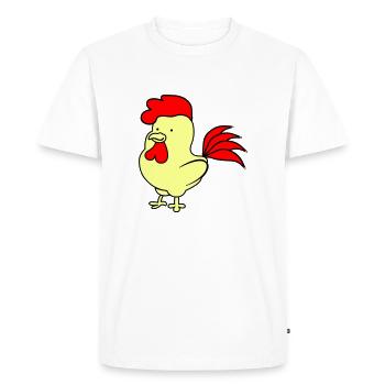 Coq - T-shirt Premium bio Homme - blanc - Devant - Nico (187cm)