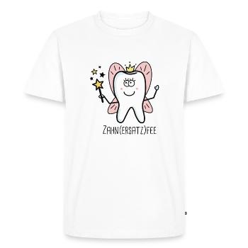 Fée des dents (remplacement) - T-shirt Premium bio Homme - blanc - Devant - Nico (187cm)