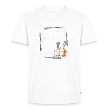 Pure nostalgia – 90s hip-hop classics - Men's Premium Organic T-Shirt - white - Front - Nico (187cm)