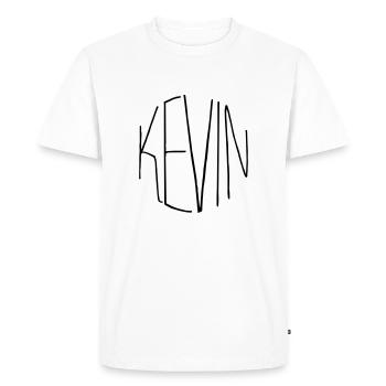 Kevin - T-shirt Premium bio Homme - blanc - Devant - Nico (187cm)